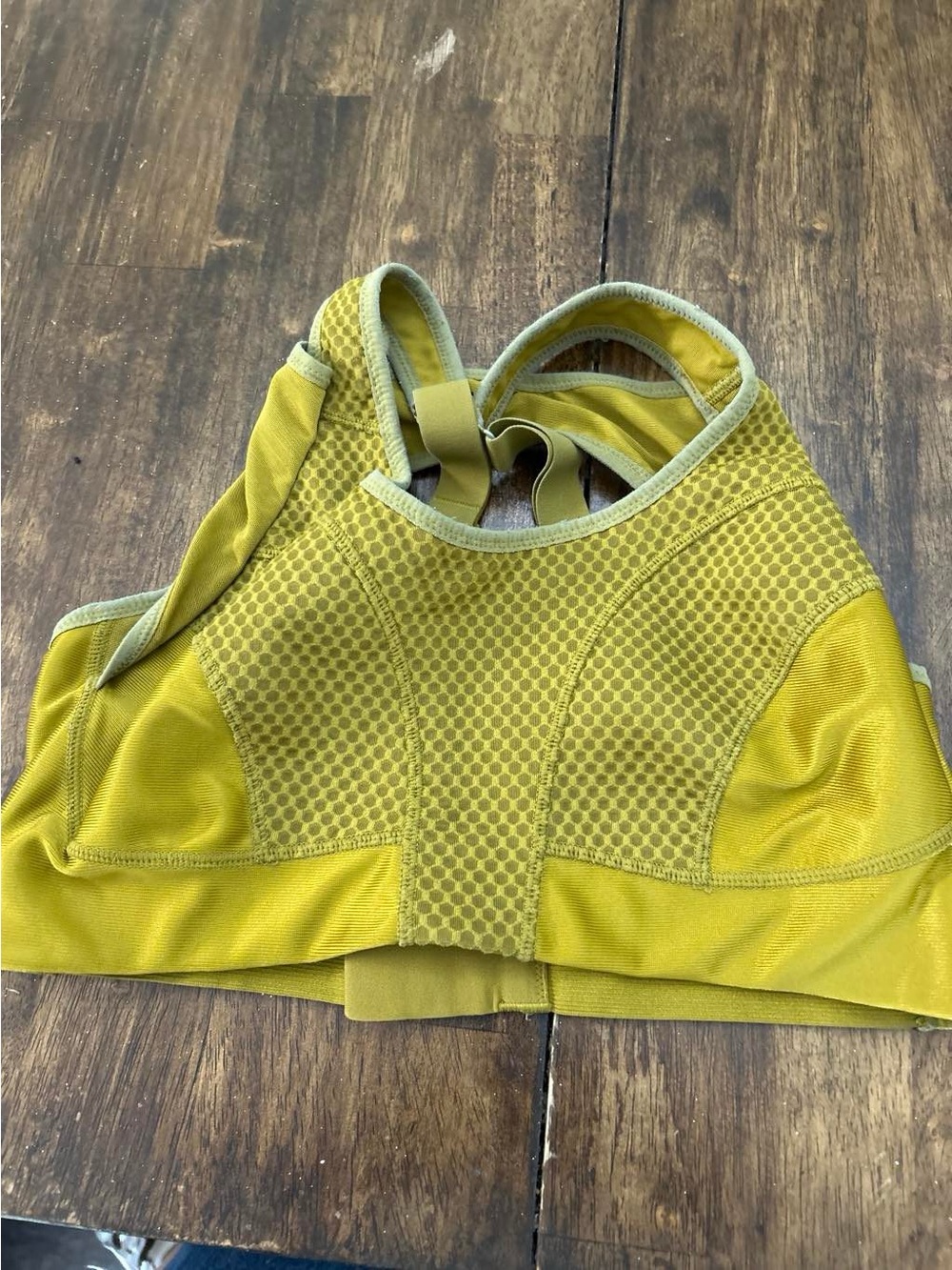 Nike Women's Swim Top in Olive Yellow